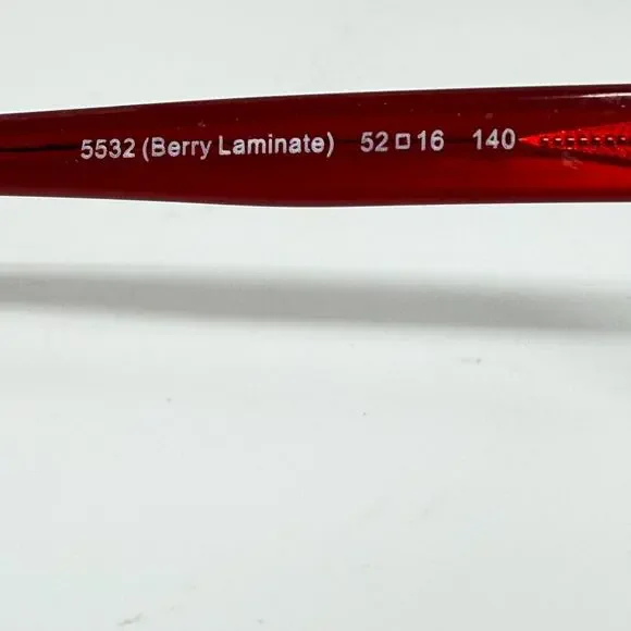 COACH‎ HC6129 5532 Rectangle Berry Laminate Demo Lens 52-16-140 H19207